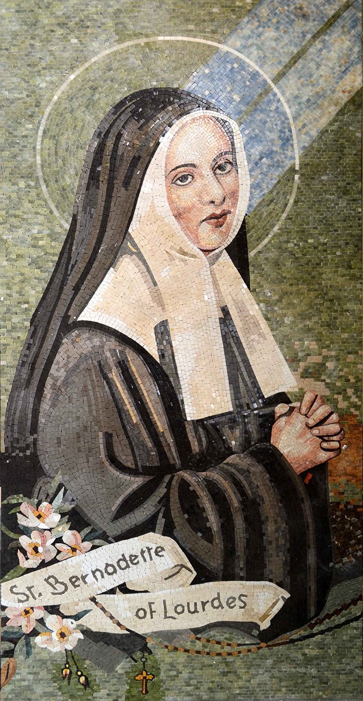 Mosaic of Saint Bernadette